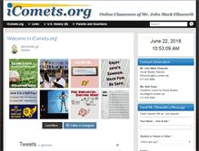 Tablet Screenshot of icomets.org